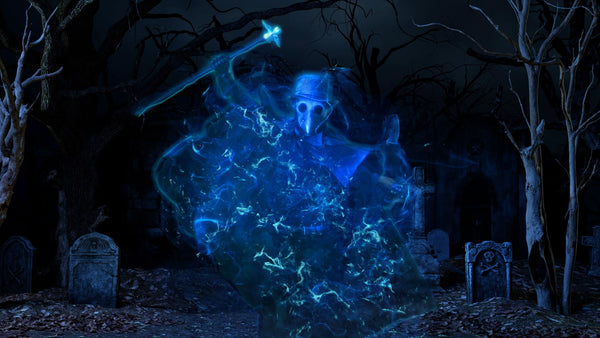 セット ドクロ　髑髏　エプロン　アームウォーマー　カチューシャ　ハロウィン　仮装 Plague Doctor - Ghostly Apparitions 4 - AtmosFX Digital Decorations