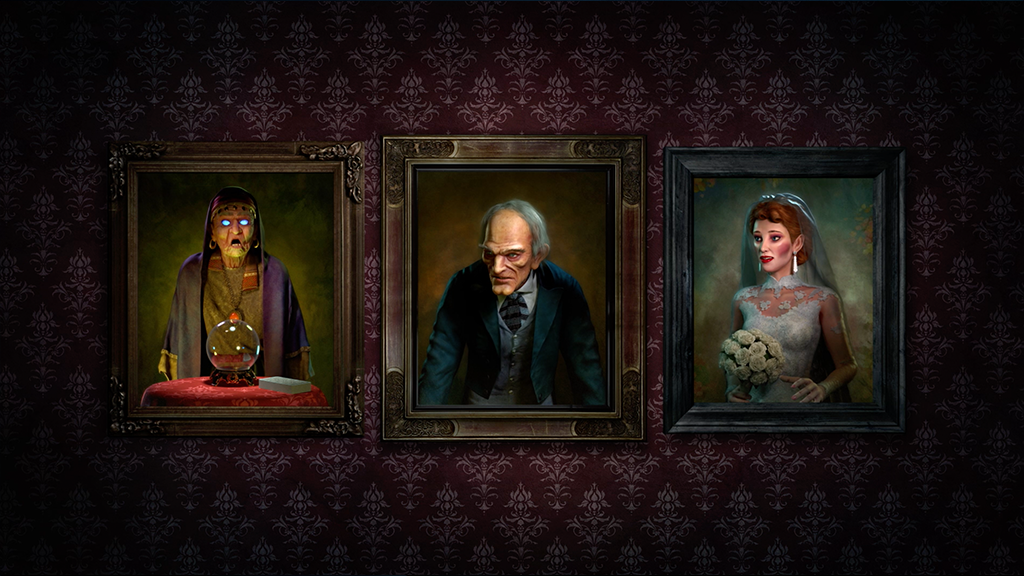 Halloween Hosts Trio Portraits