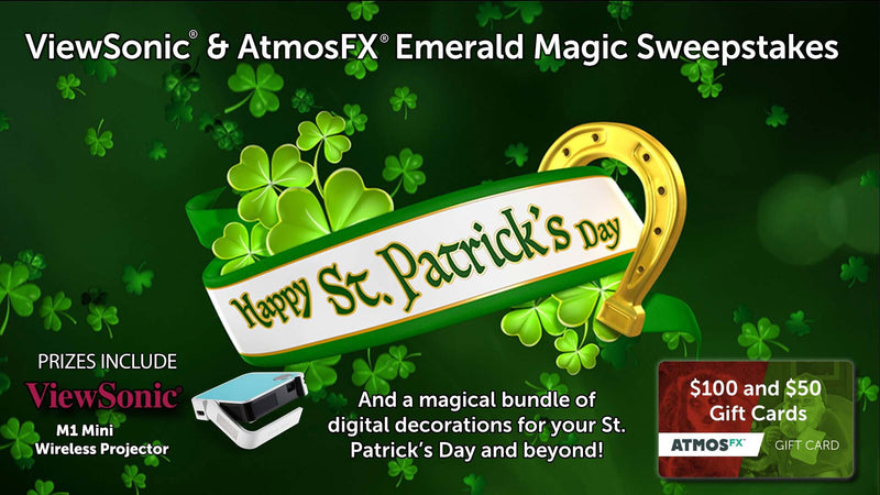 Happy St. Patrick's Day - AtmosFX Digital Decorations