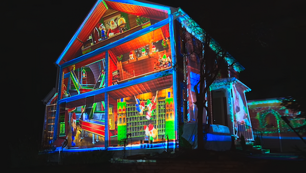 AtmosFAN Turns Home into Multi-Story North Pole Workshop