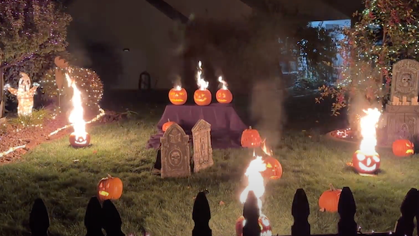 Idaho AtmosFAN Ignites Halloween Spirit with Fiery Pumpkin Display