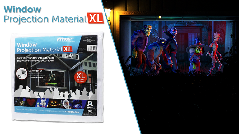 Window Projection Material XL - AtmosFX Digital Decorations