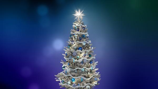 3D Christmas Ornament, Holographic Christmas Tree (2914866)